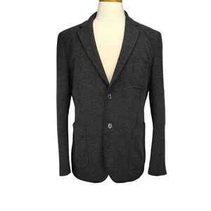FRANK & OAK Laurier Fit Charcoal Gray Knit Sport Coat Blazer Mens 42